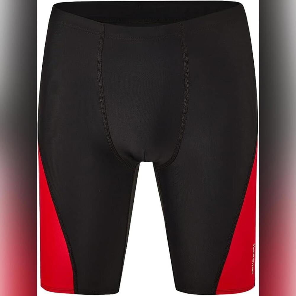 NWT DEVOROPA Boys Competitive Athletic Swim Jammer Shorts, XL